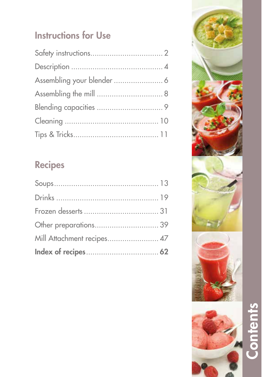 Magimix BLENDER User Manual | Page 2 / 65