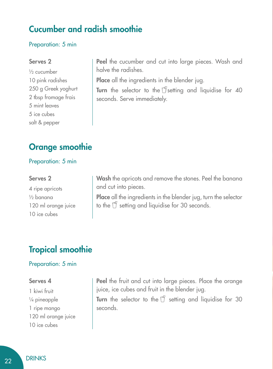 Magimix BLENDER User Manual | Page 23 / 65