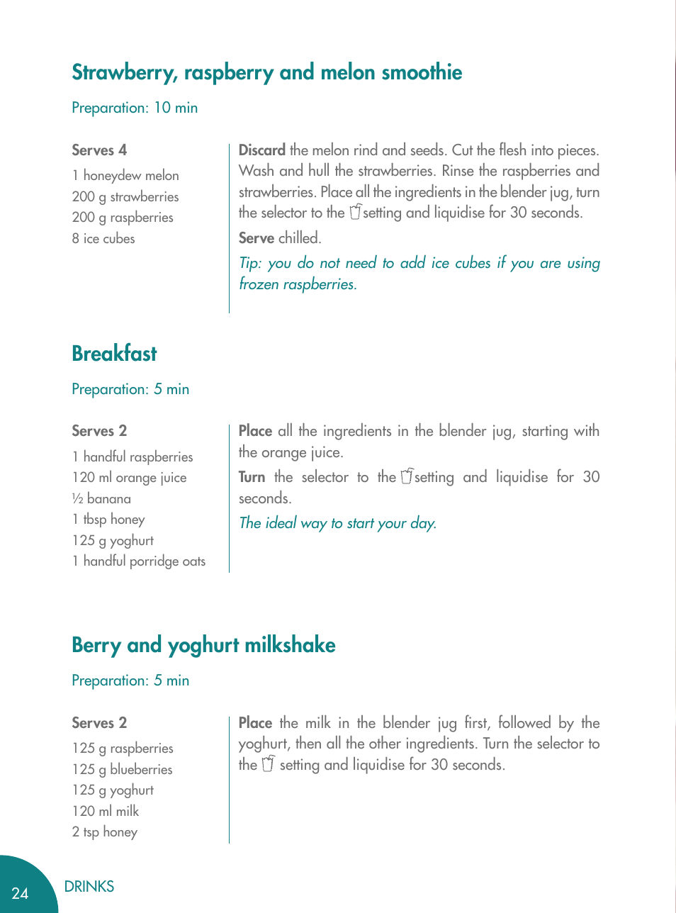 Magimix BLENDER User Manual | Page 25 / 65