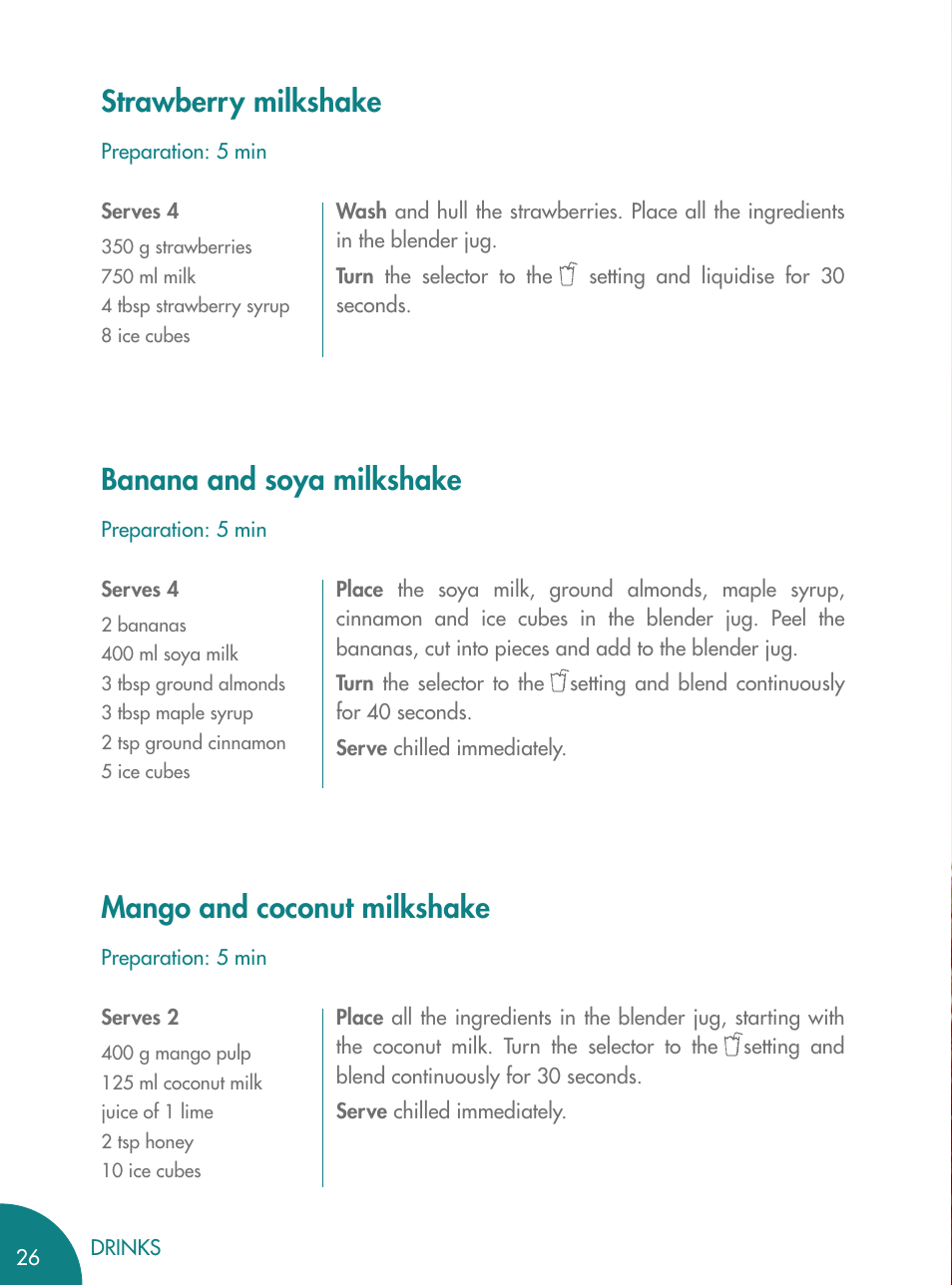 Magimix BLENDER User Manual | Page 27 / 65