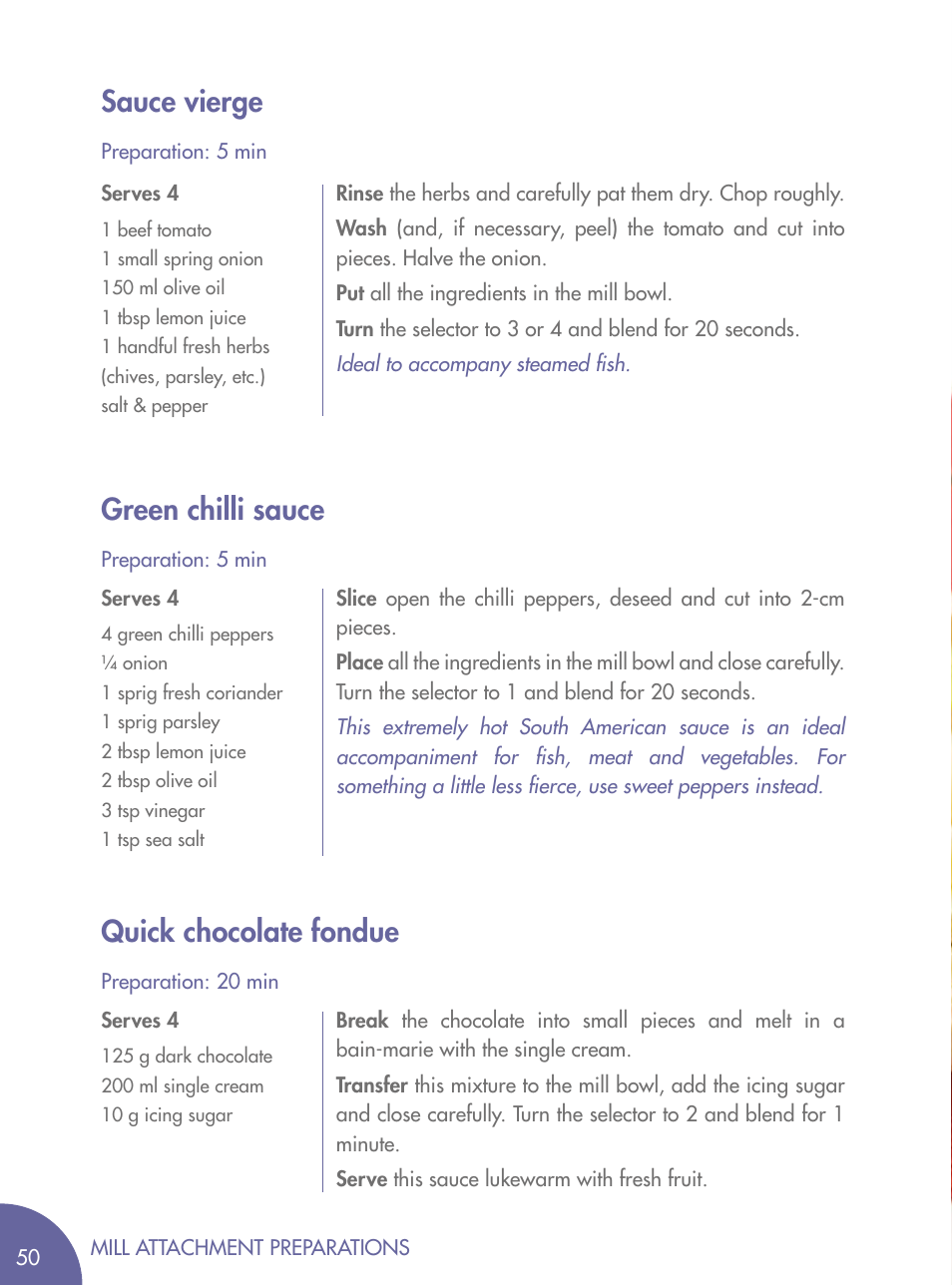 Magimix BLENDER User Manual | Page 51 / 65