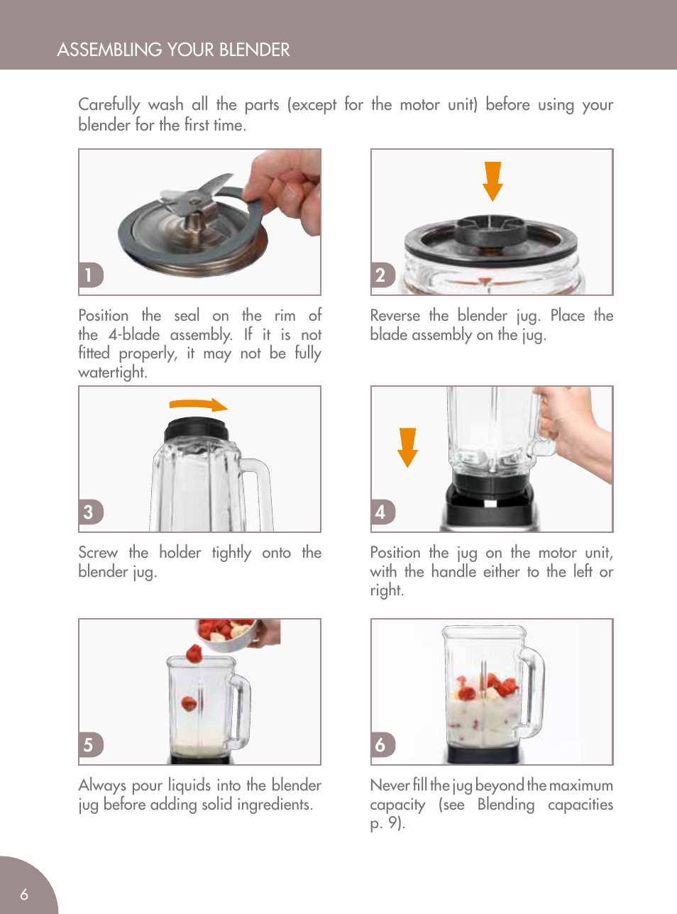 Magimix BLENDER User Manual | Page 7 / 65