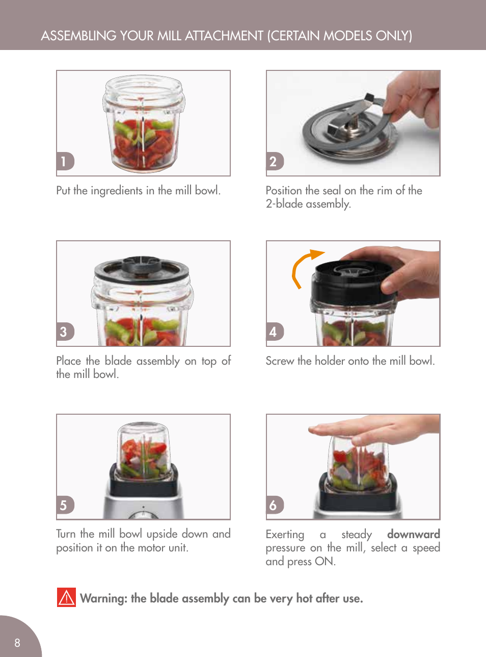 Magimix BLENDER User Manual | Page 9 / 65