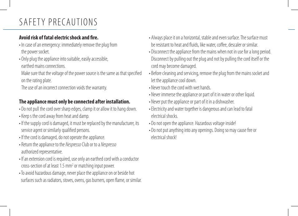 Safety precautions | Magimix M100 AUTOMATIC User Manual | Page 4 / 48