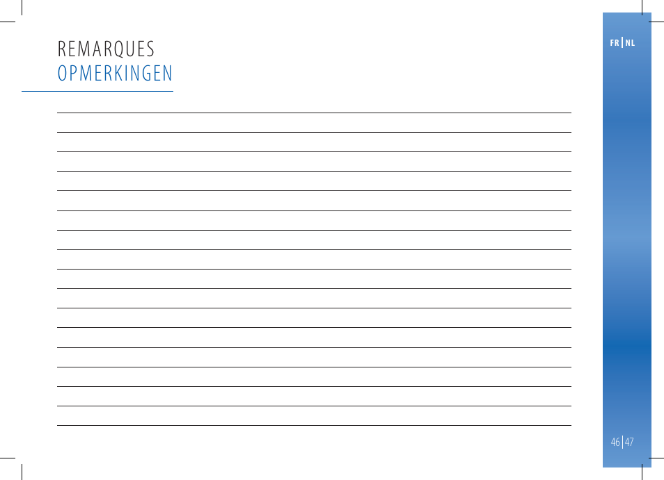 Remarques 01.&3 | Magimix M100 AUTOMATIC User Manual | Page 47 / 48