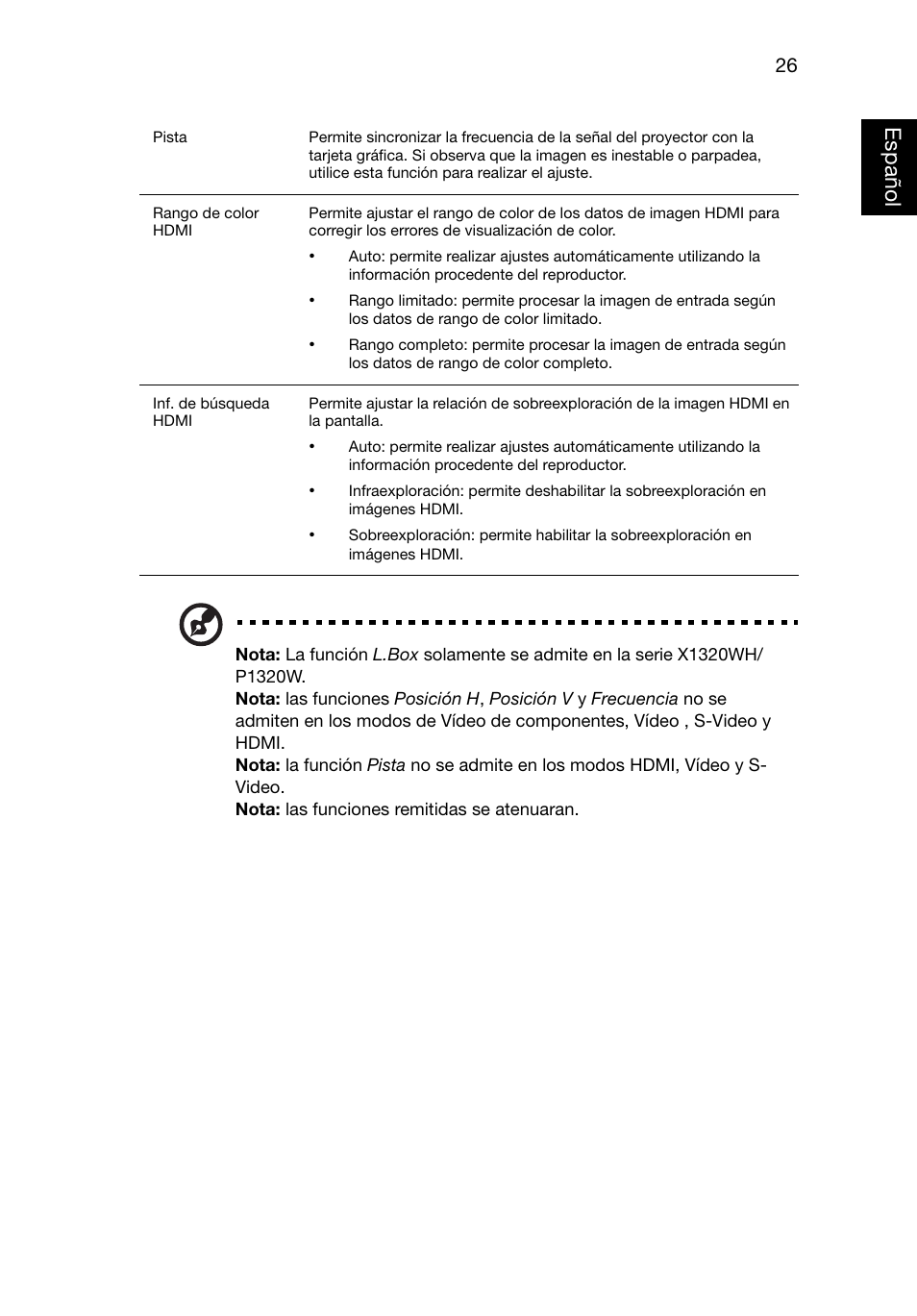 Acer X1220 User Manual | Page 35 / 67