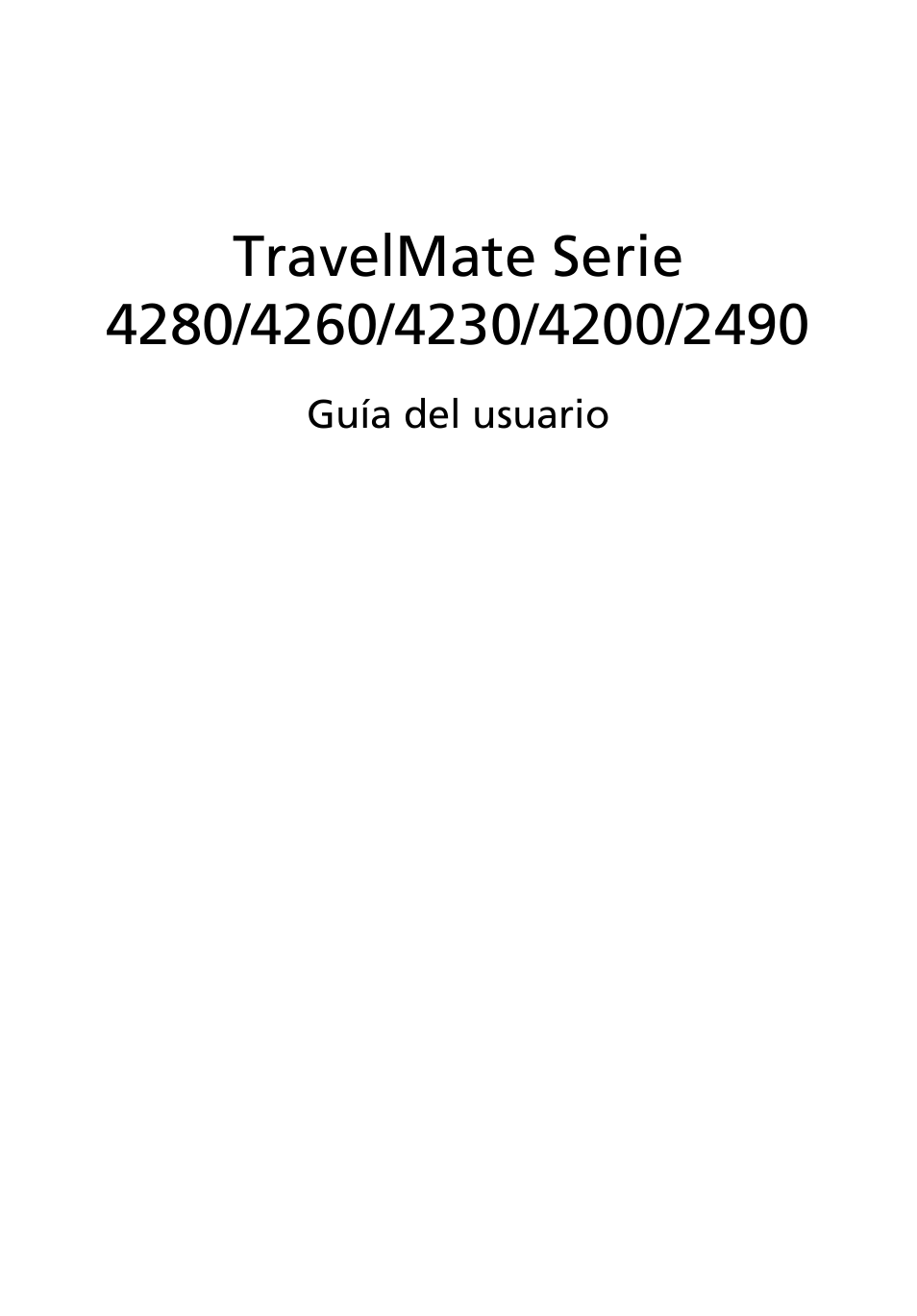 Acer TravelMate 4280 User Manual | 108 pages