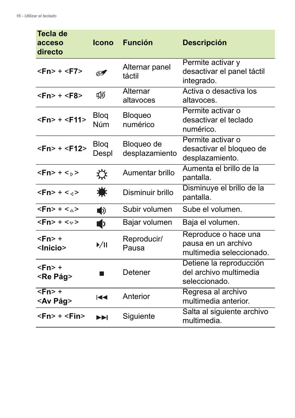 Acer Aspire E1-470PG User Manual | Page 16 / 101