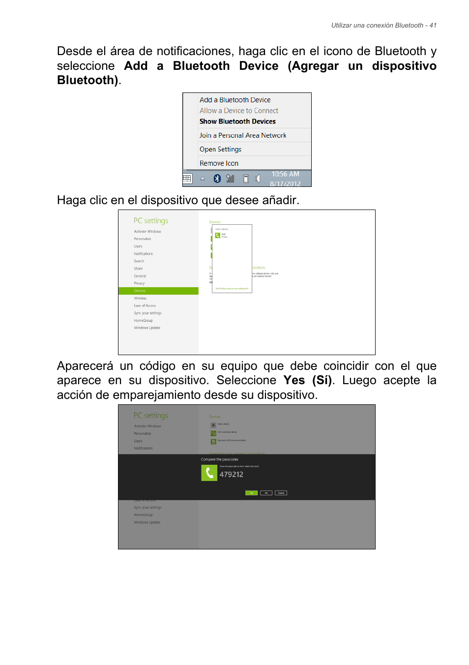 Acer Aspire E1-470PG User Manual | Page 41 / 101