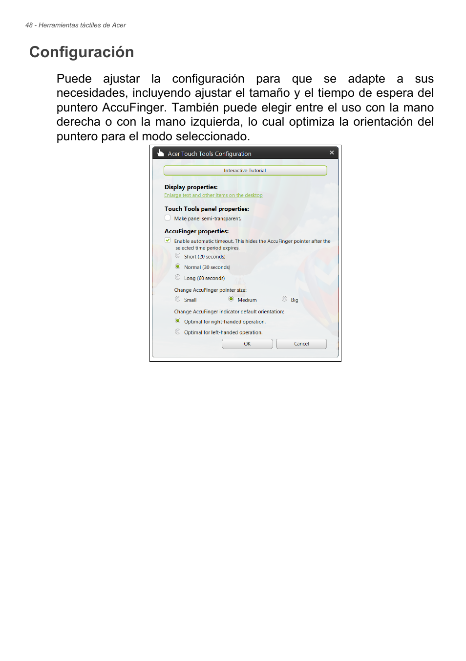 Configuración, Consulte configuración | Acer Aspire E1-470PG User Manual | Page 48 / 101