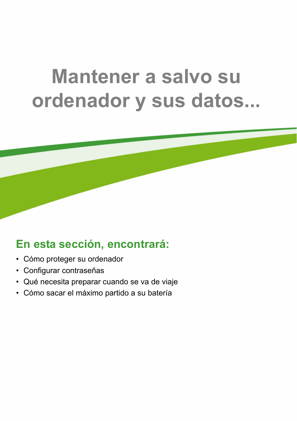 Mantener a salvo su ordenador y sus datos | Acer Aspire E1-470PG User Manual | Page 53 / 101