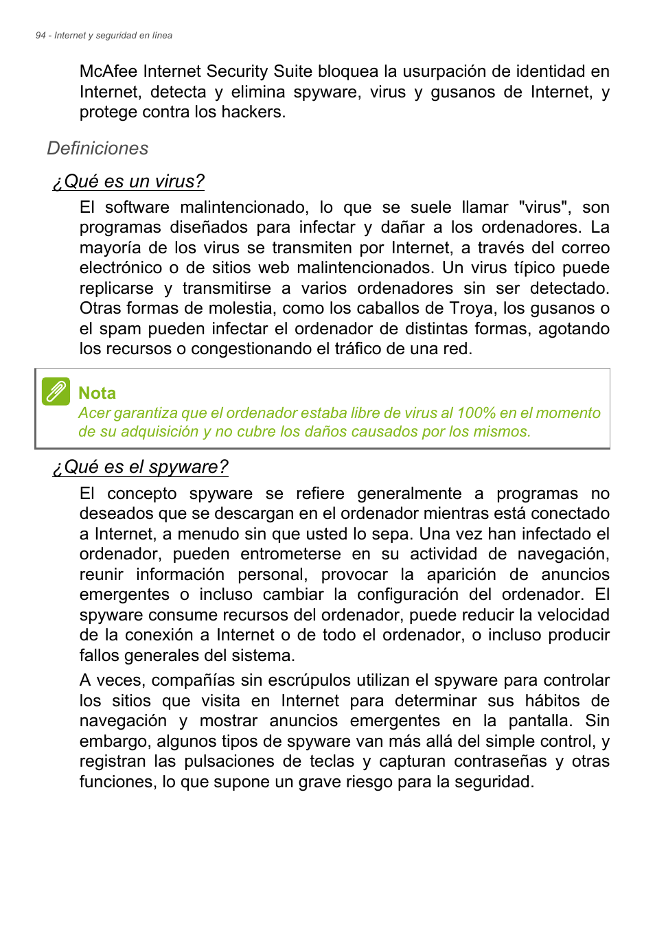 Acer Aspire E1-470PG User Manual | Page 94 / 101