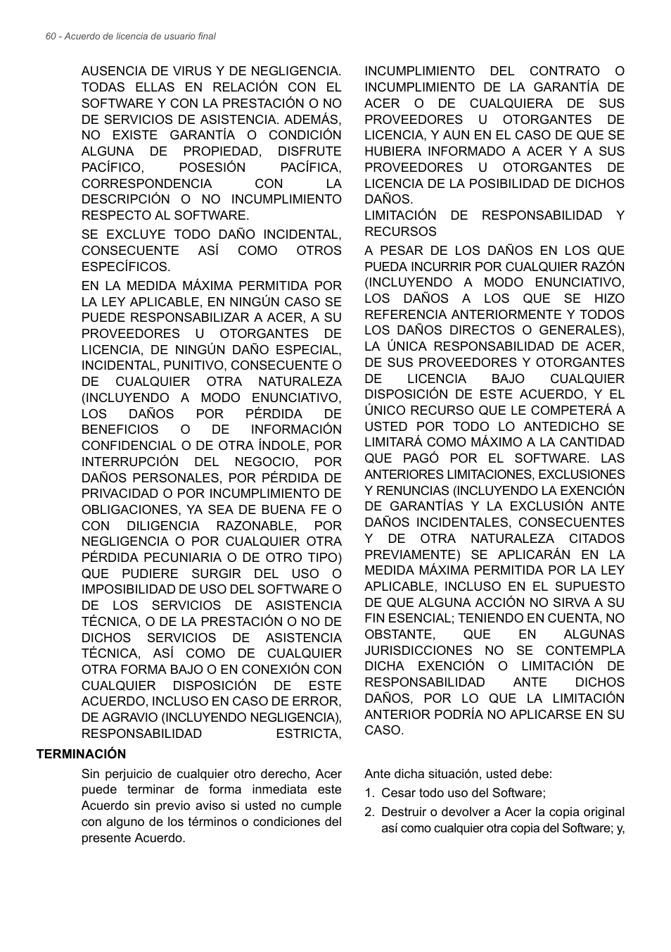 Acer B1-730HD User Manual | Page 60 / 61