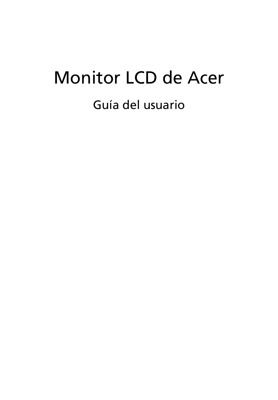 Acer H234H User Manual | 30 pages