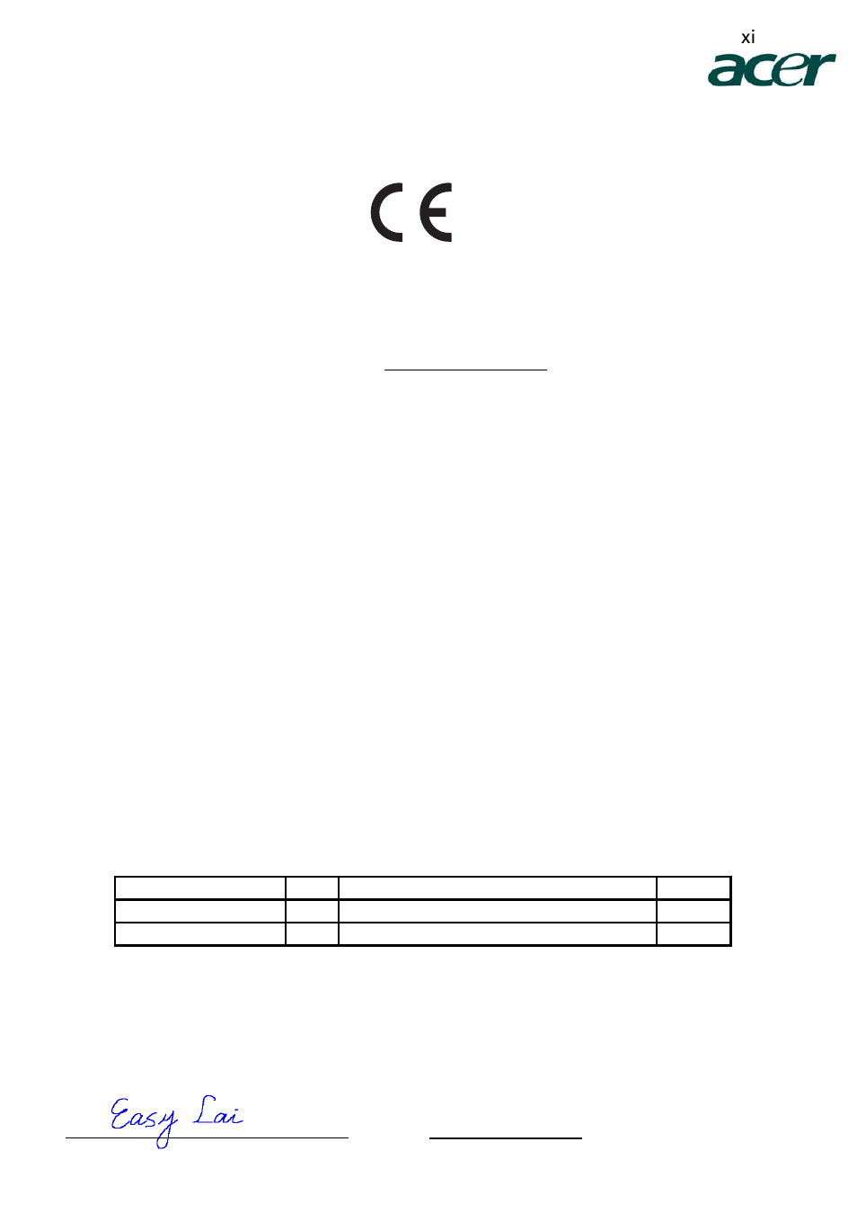 Declaration of conformity | Acer H234H User Manual | Page 11 / 30