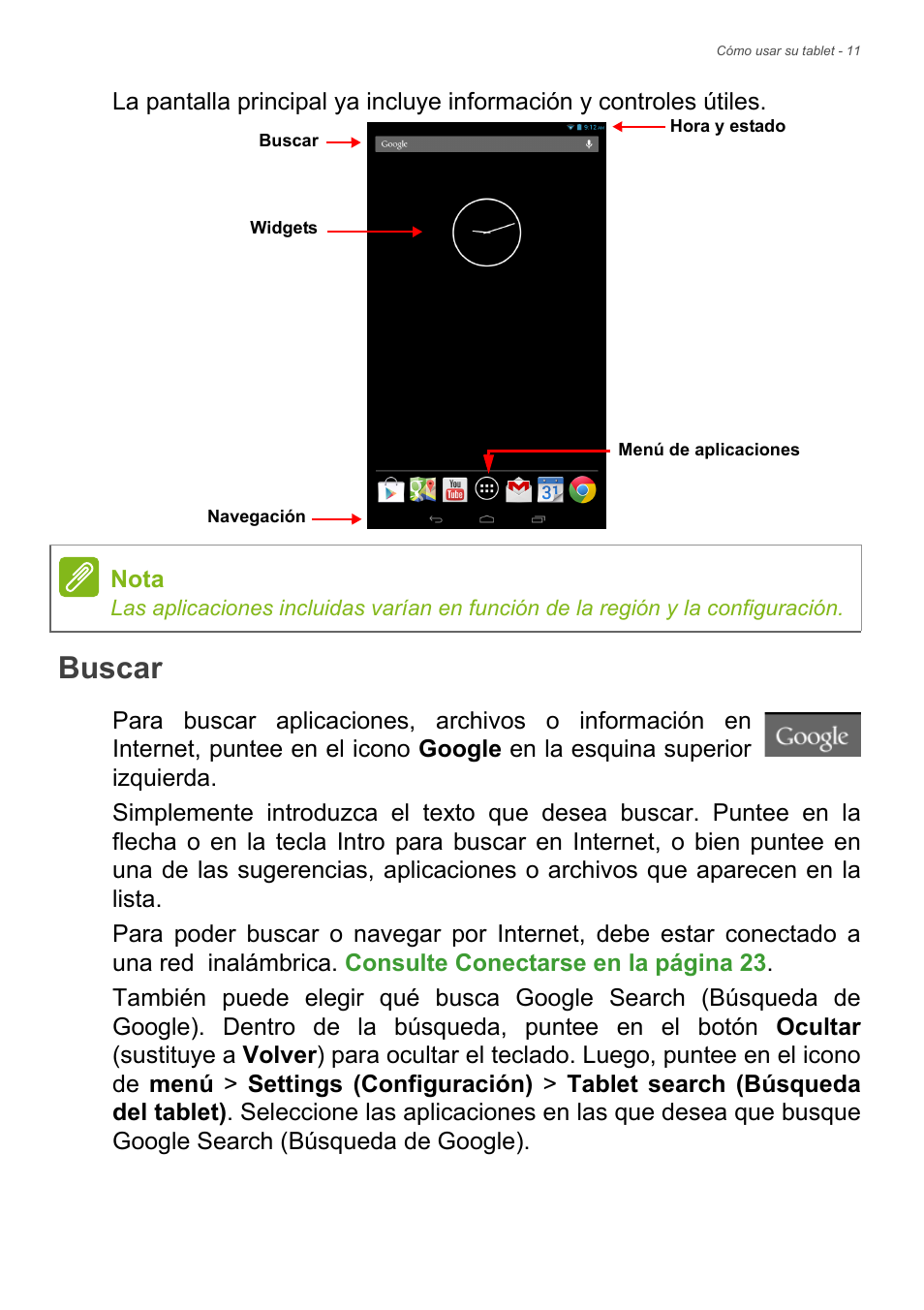 Buscar | Acer B1-720 User Manual | Page 11 / 56