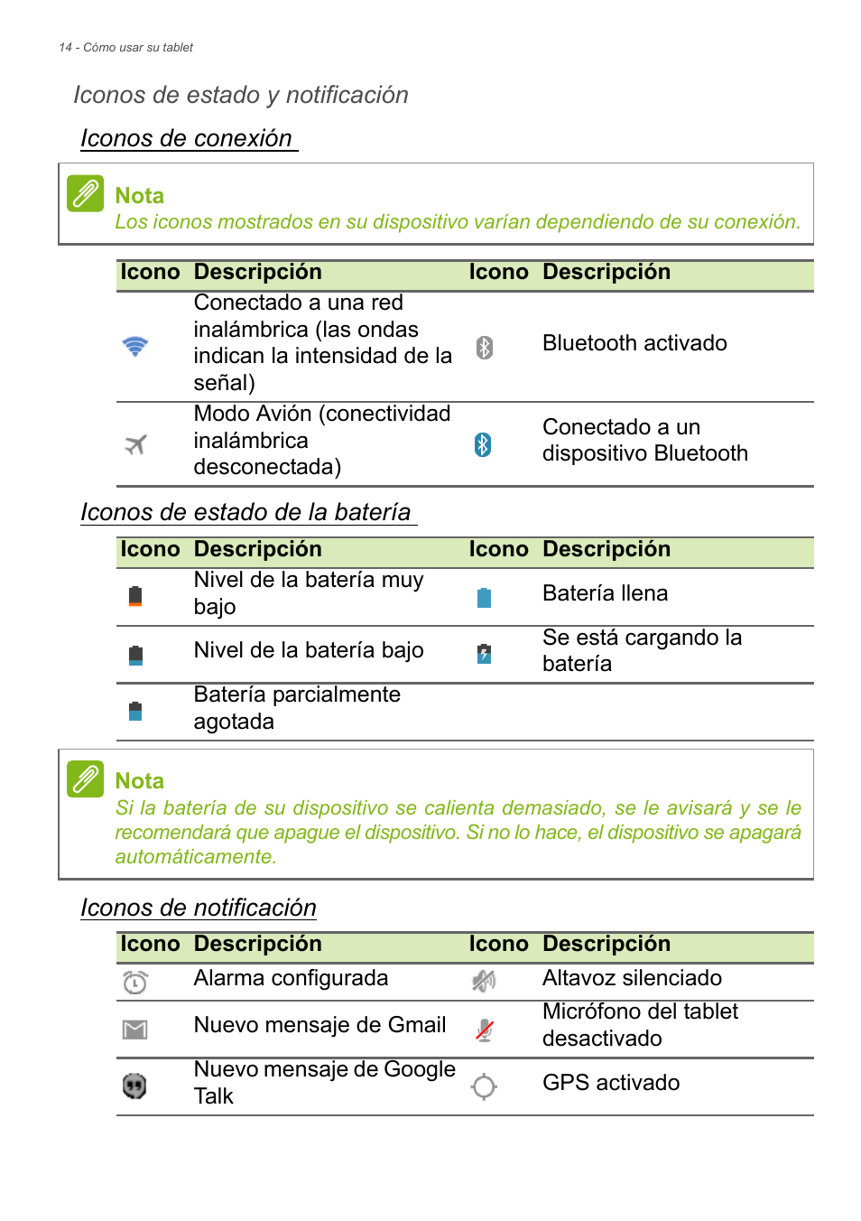 Acer B1-720 User Manual | Page 14 / 56
