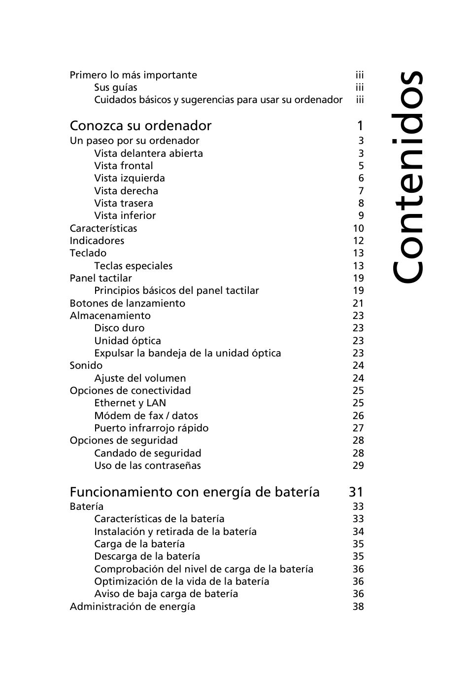 Acer Ferrari 3200 User Manual | Page 7 / 106