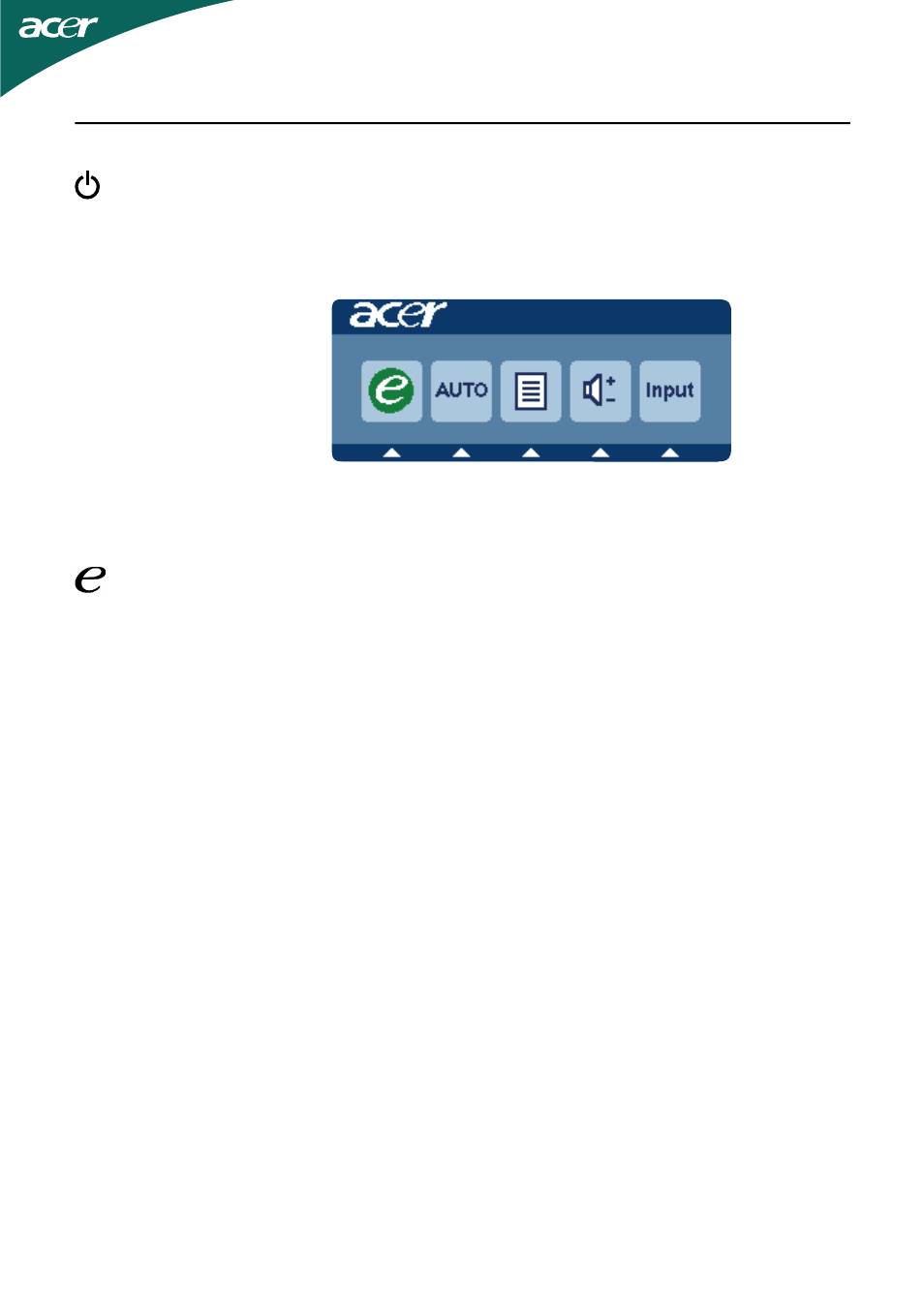 Controles del usuario | Acer H244H User Manual | Page 14 / 23