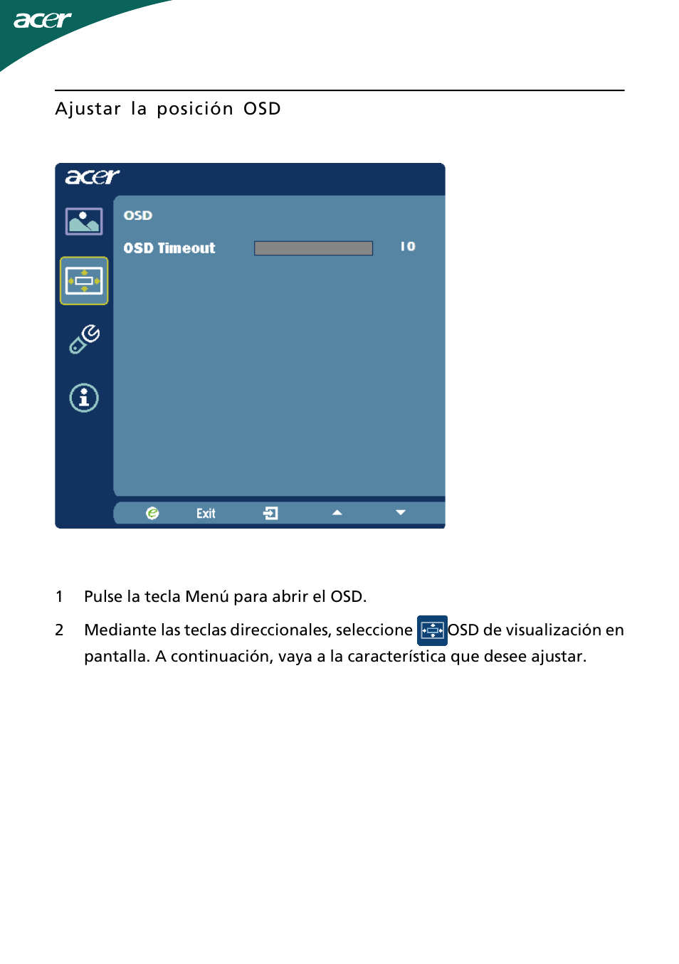 Acer H244H User Manual | Page 17 / 23