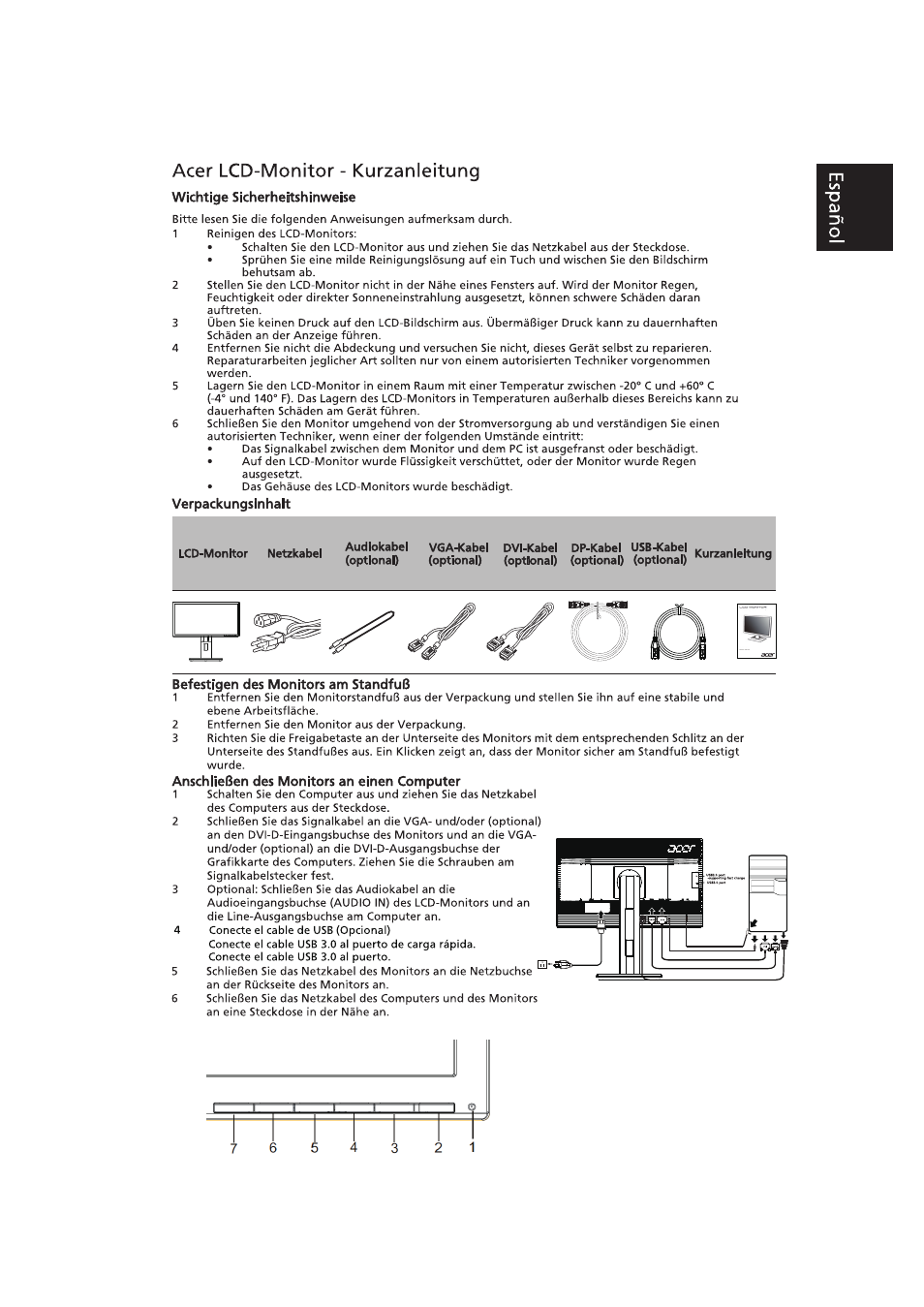 Acer B236HL User Manual | 4 pages