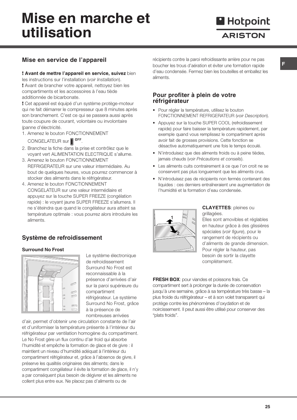 Mise en marche et utilisation | Ariston MBL 2021 HA User Manual | Page 25 / 52