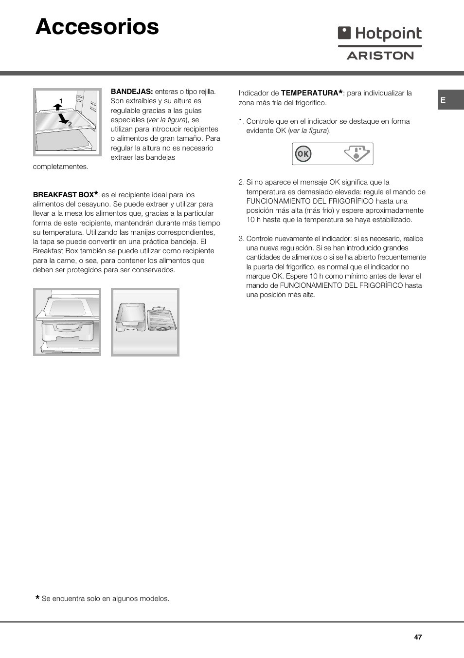 Accesorios | Ariston MBT 2012 HA User Manual | Page 47 / 72