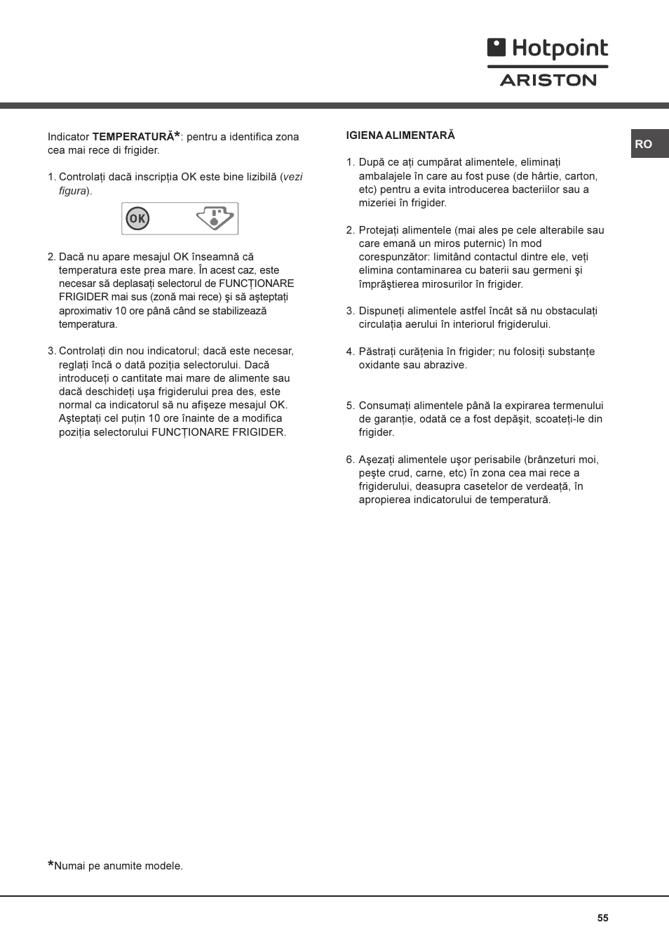 Ariston MTM 1712 FF/HA User Manual | Page 55 / 72