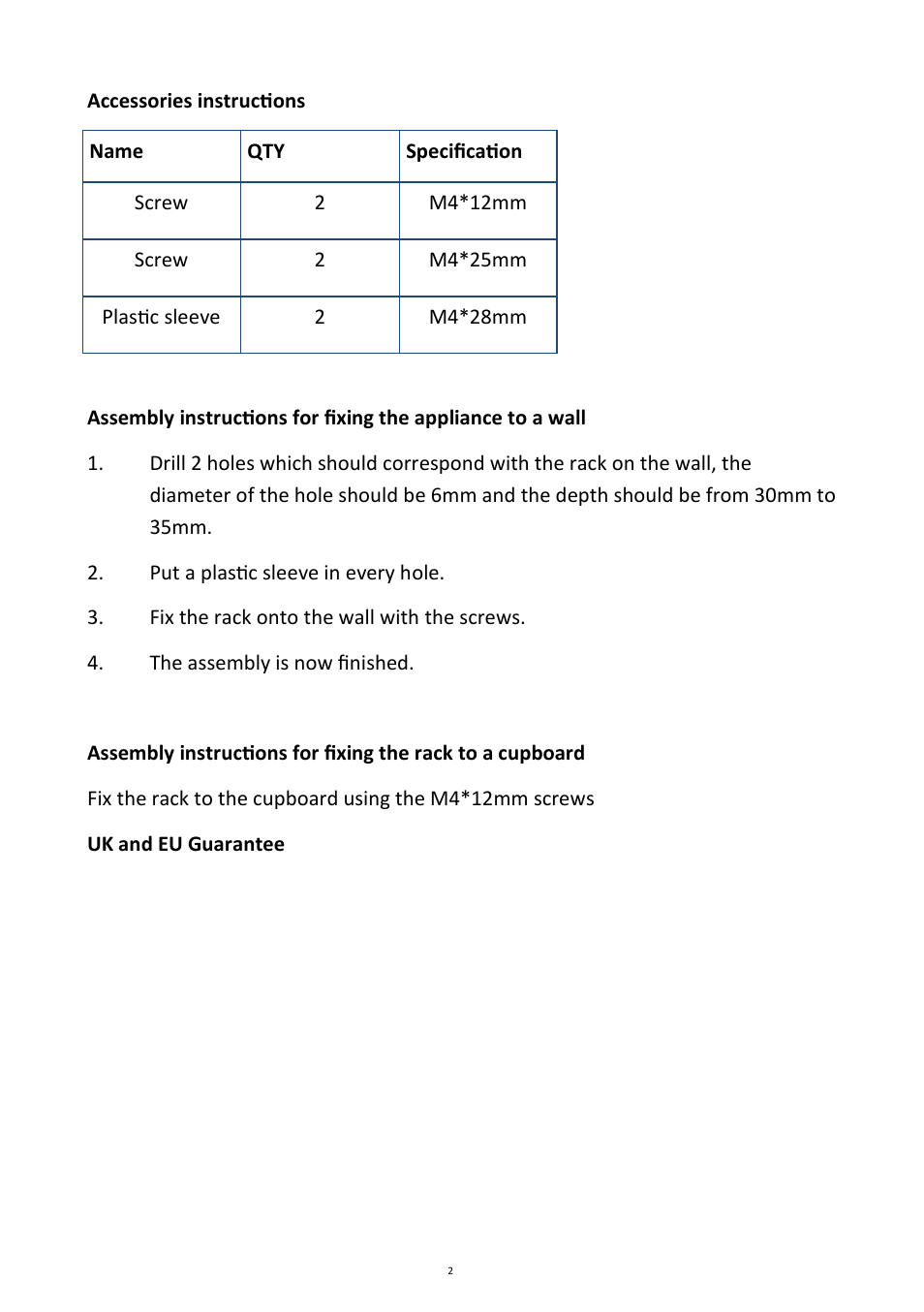 Andrew James AJ000073 2 Tier Spice Rack User Manual | Page 2 / 3