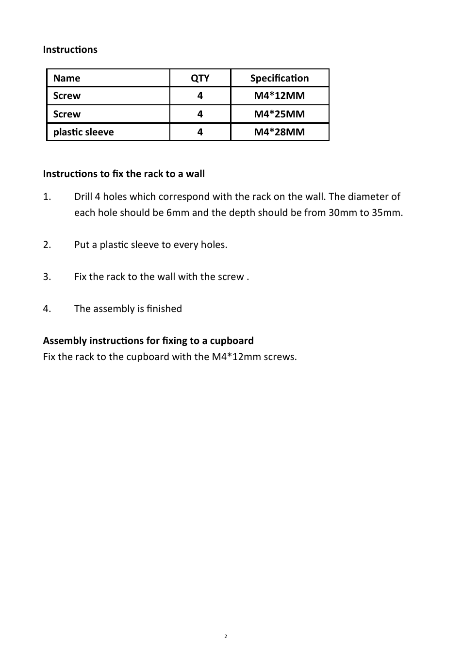 Andrew James AJ000072 3 Tier Spice Rack User Manual | Page 2 / 3