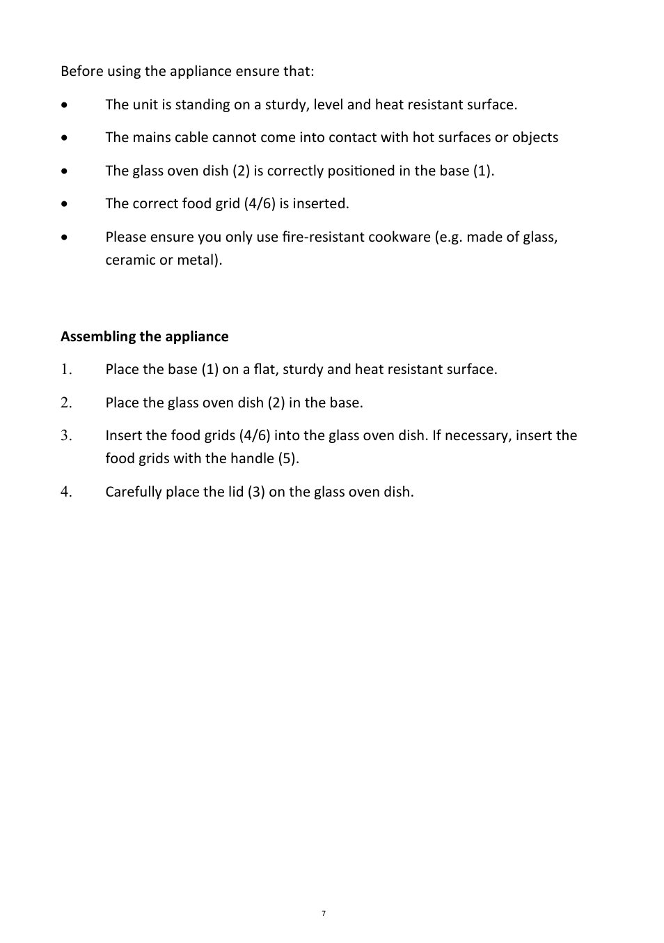Andrew James AJ000401 Air Fryer for 12 Litre halogen Oven User Manual | Page 7 / 30