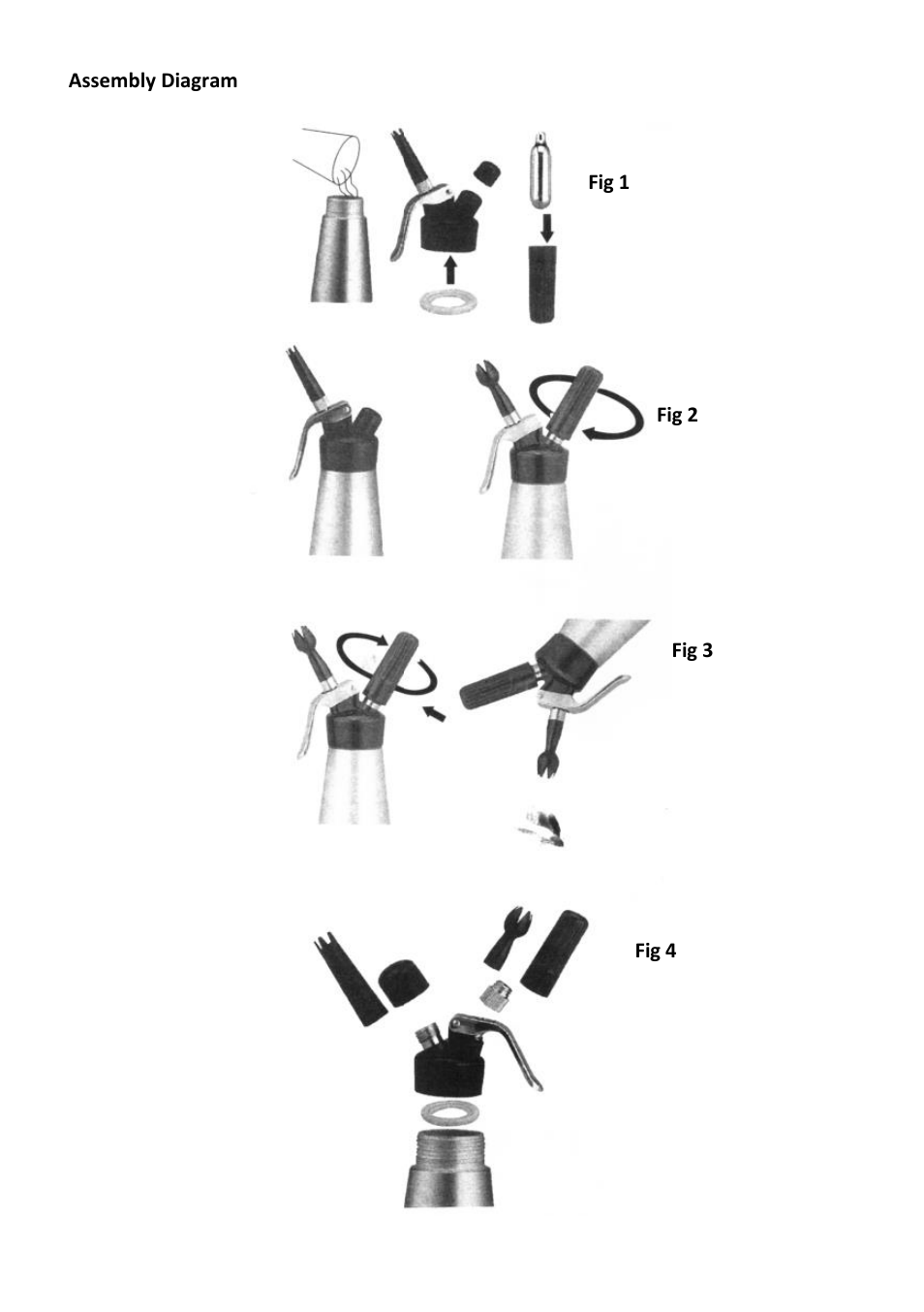 Andrew James AJ000567 Cream Whipper User Manual | Page 4 / 5