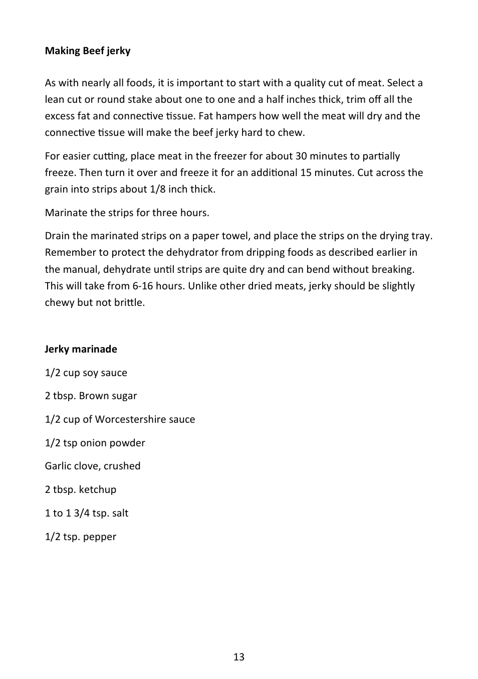 Andrew James AJ000350 Digital Food Dehydrator User Manual | Page 13 / 17