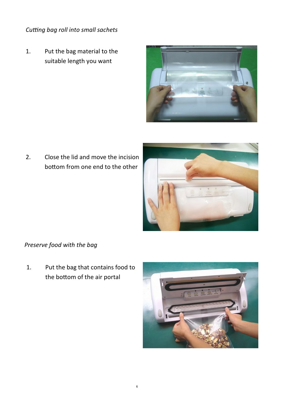 Andrew James AJ000165 Professional Vacuum Food Sealer User Manual | Page 6 / 18