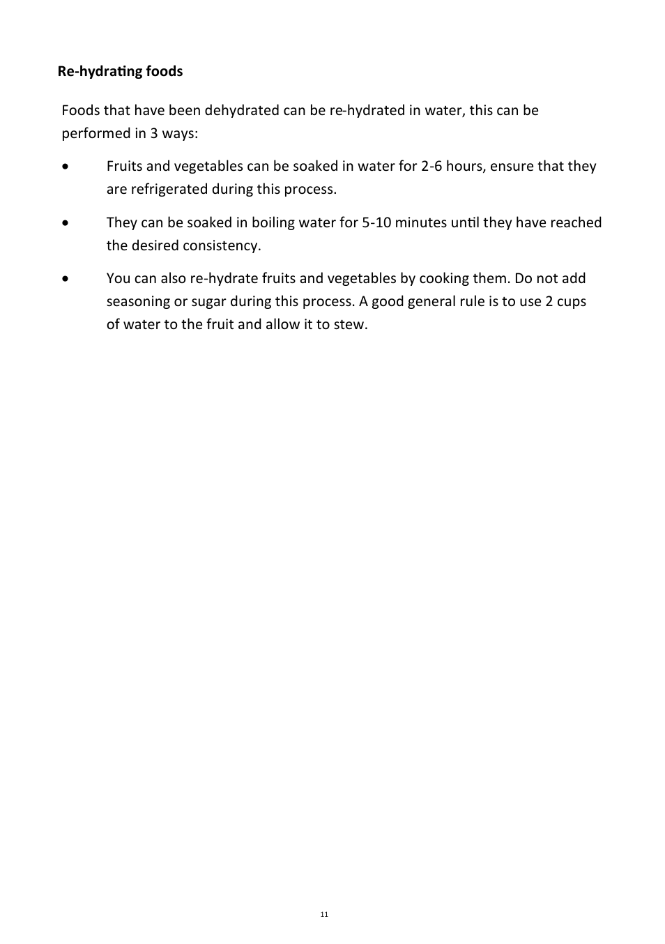 Andrew James AJ000084 Food Dehydrator User Manual | Page 11 / 16