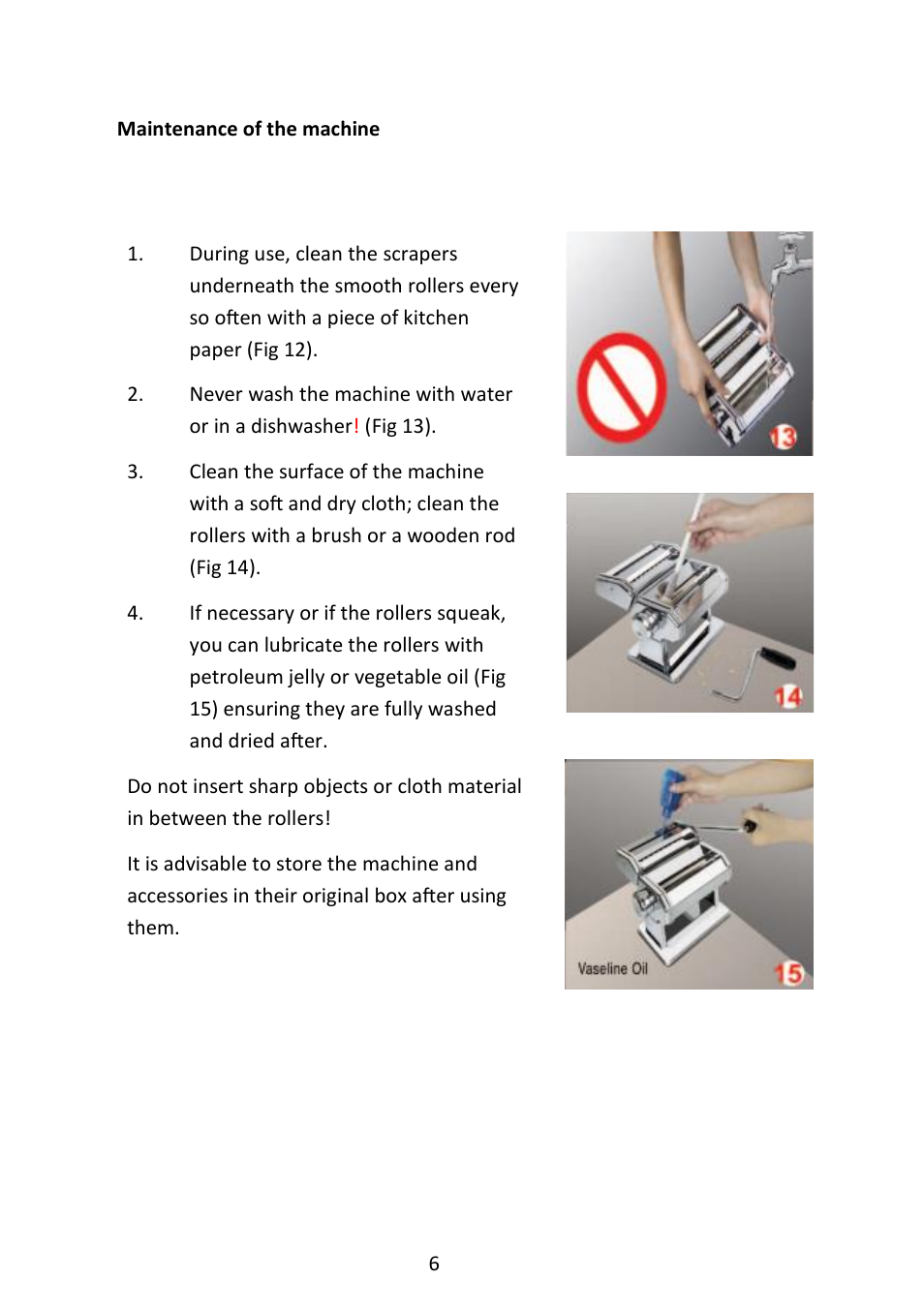 Andrew James AJ000135 Pasta Maker User Manual | Page 6 / 9