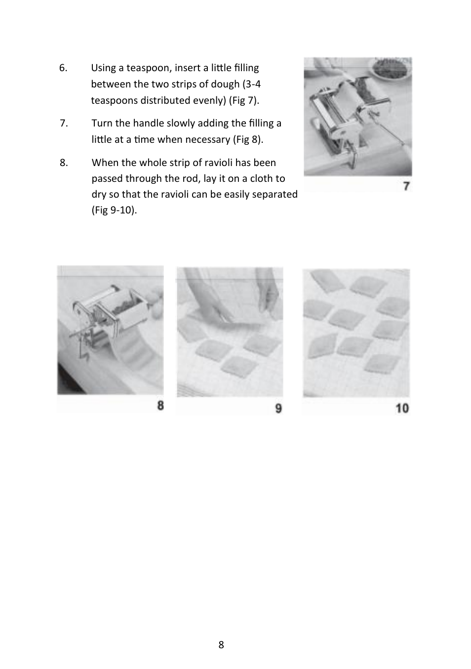 Andrew James AJ000135 Pasta Maker User Manual | Page 8 / 9