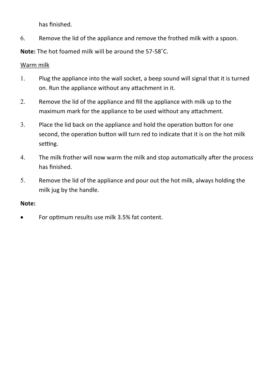 Andrew James AJ000571 Electric Dual Milk Frother and Warmer User Manual | Page 7 / 12