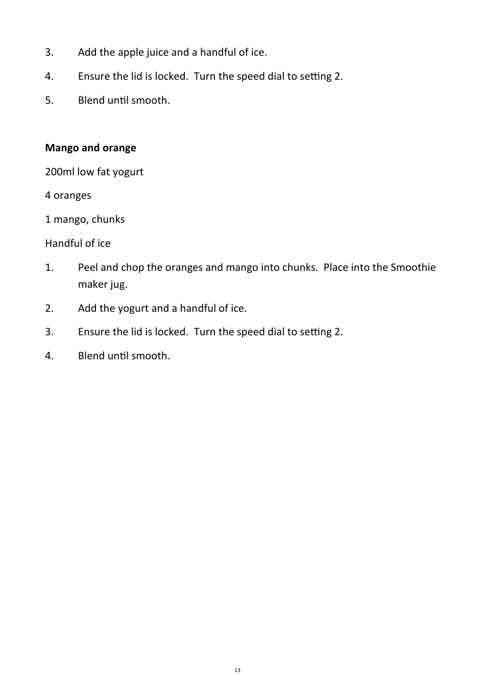 Andrew James AJ000213 Smoothie Maker User Manual | Page 13 / 20