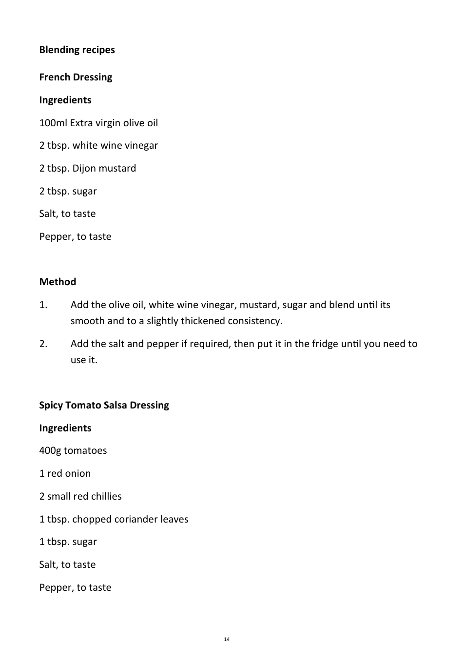 Andrew James AJ000213 Smoothie Maker User Manual | Page 14 / 20