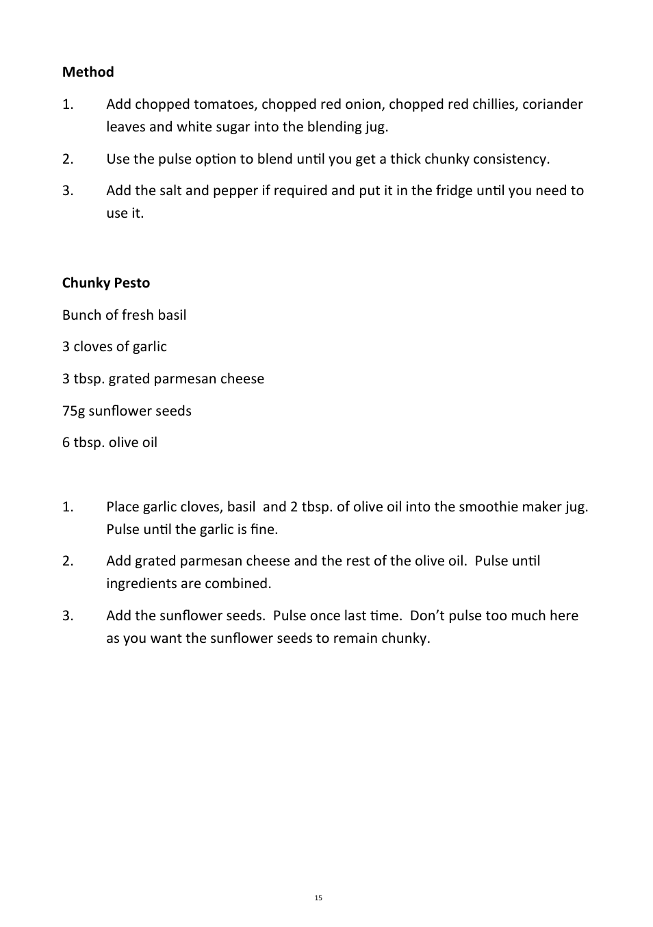 Andrew James AJ000213 Smoothie Maker User Manual | Page 15 / 20