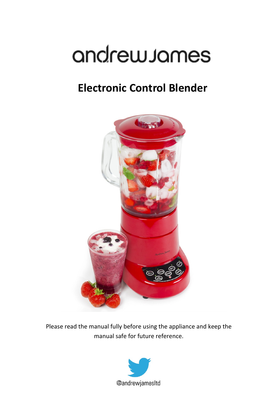 Andrew James AJ000482 Blender User Manual | 11 pages