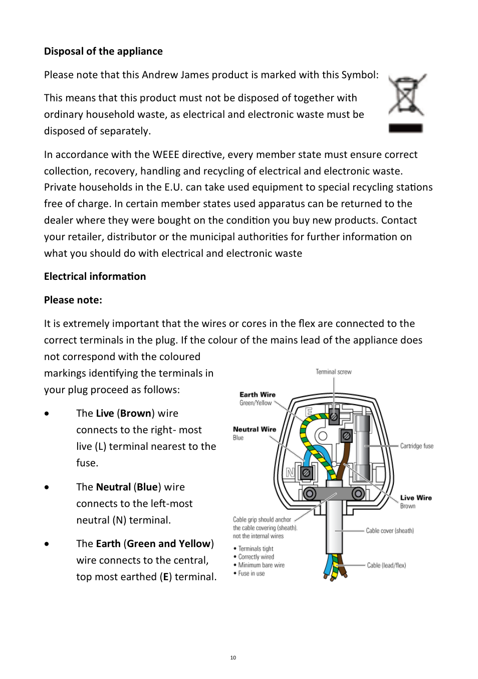 Andrew James AJ000482 Blender User Manual | Page 10 / 11