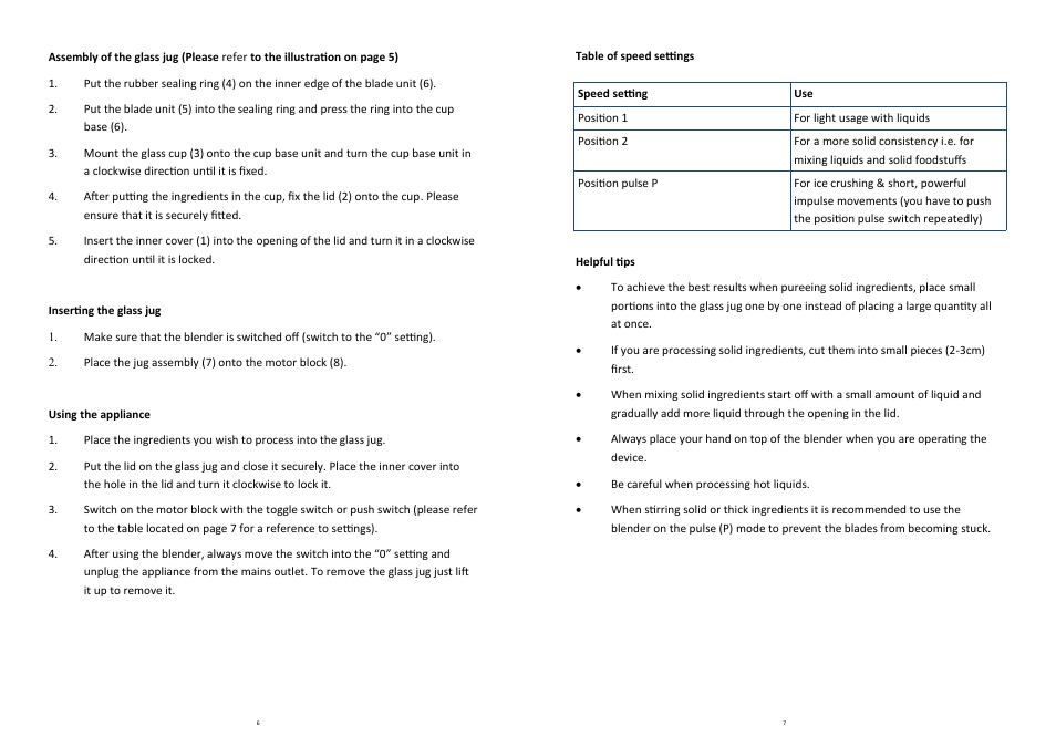 Andrew James AJ000475 Retro Blender User Manual | Page 6 / 6