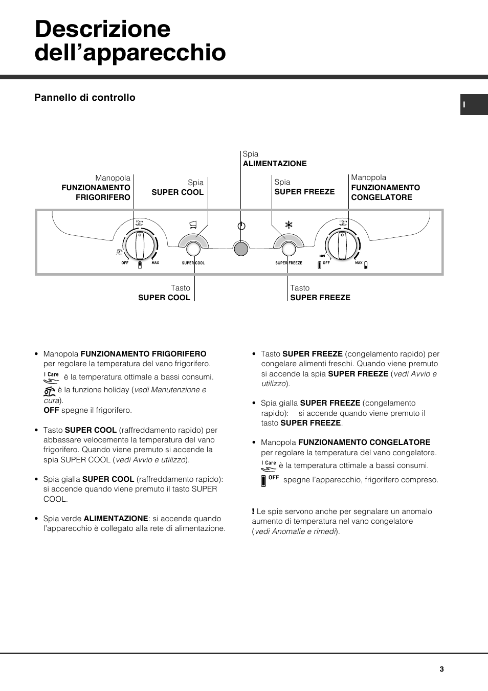 Descrizione dell’apparecchio | Ariston BMBL 2022 User Manual | Page 3 / 52