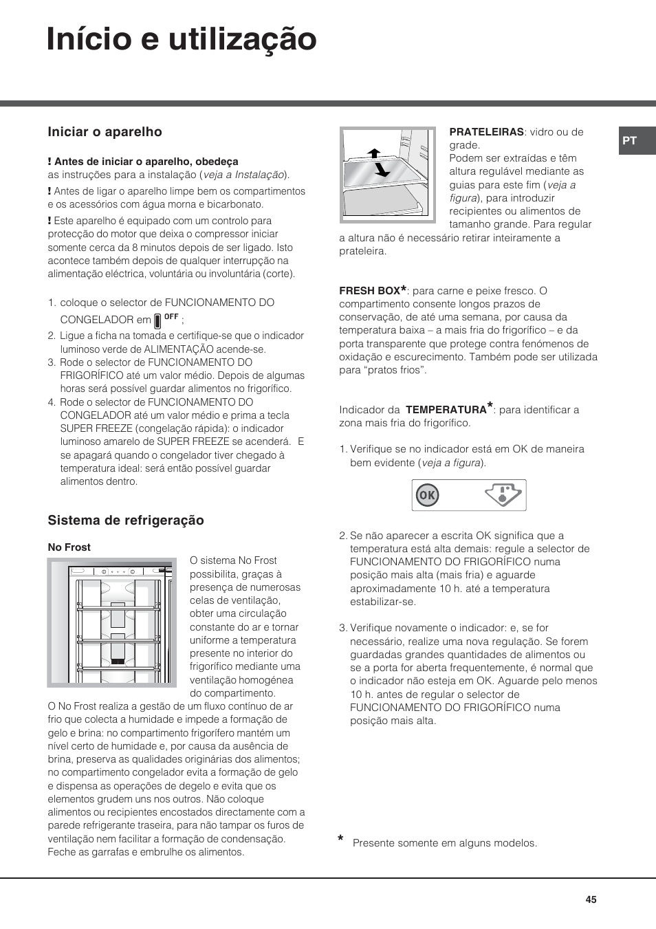 Início e utilização | Ariston BMBL 2022 User Manual | Page 45 / 52