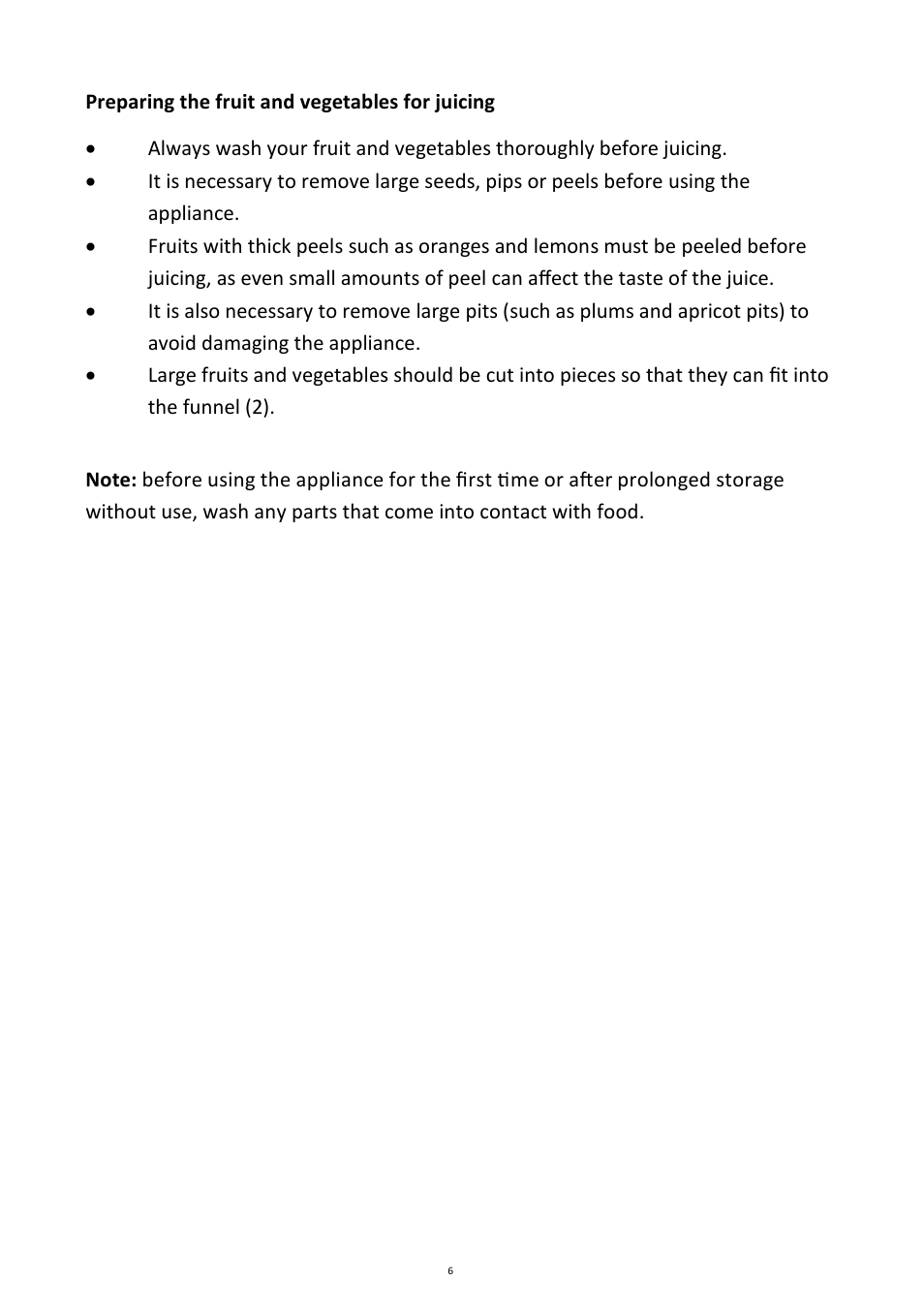 Andrew James AJ000055 Power Juicer User Manual | Page 6 / 16