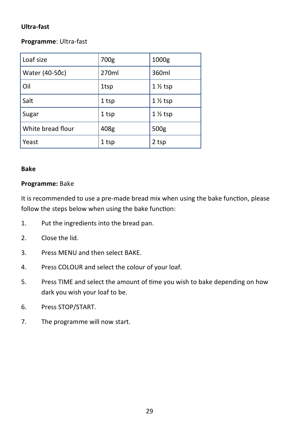 Andrew James AJ000573 Premium Bread Maker with Integrated Scales User Manual | Page 29 / 38