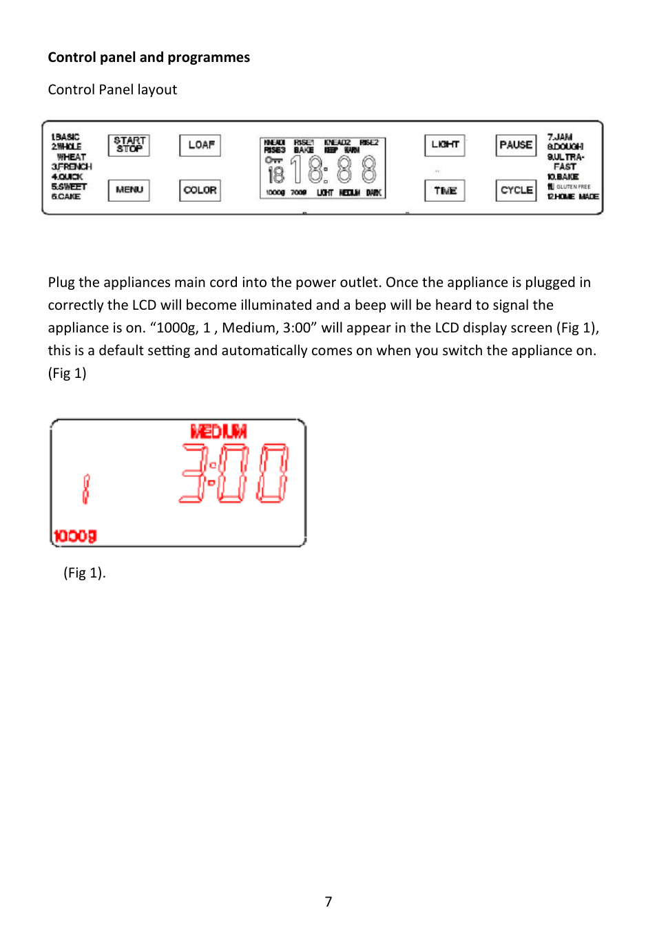 Andrew James AJ000573 Premium Bread Maker with Integrated Scales User Manual | Page 7 / 38