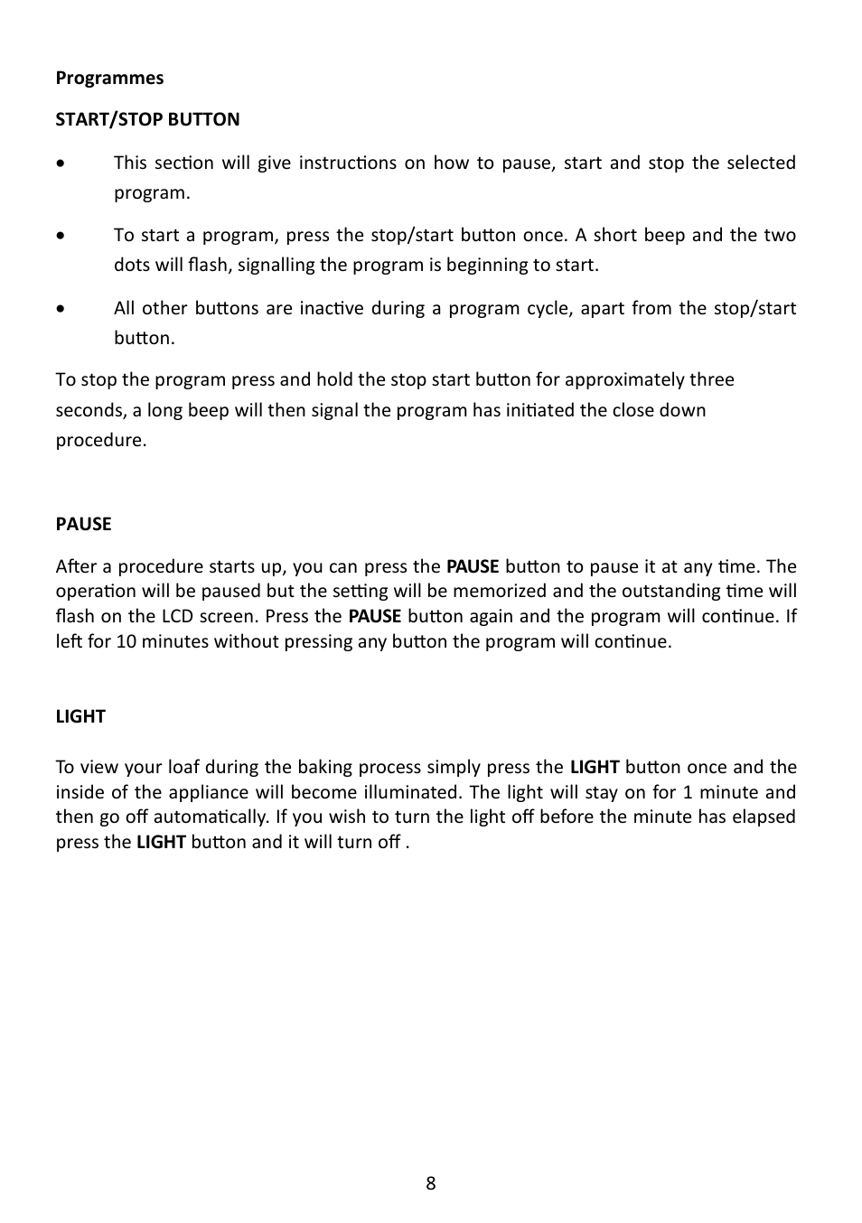 Andrew James AJ000573 Premium Bread Maker with Integrated Scales User Manual | Page 8 / 38